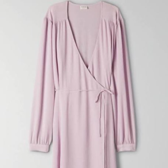 Babaton NWT wrap dress in lilac - Picture 2 of 6